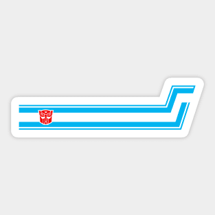 Optimus Prime Trailer Stripes Sticker